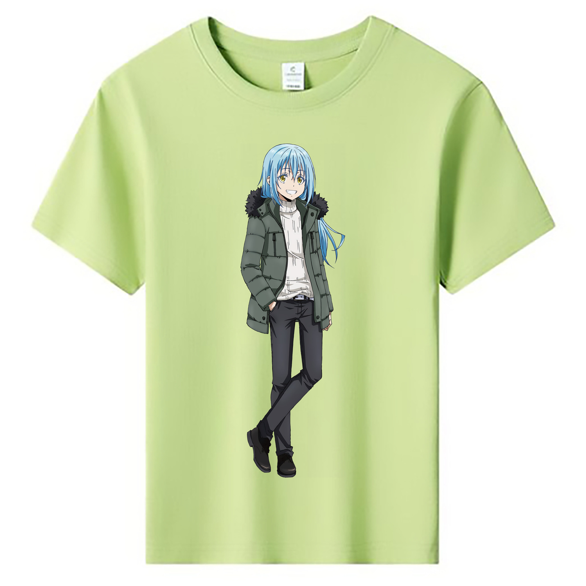 （画像用） 転スラ Regarding Reincarnated to Slime 綿100％キッズTシャツ（フロントプリント）